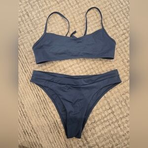 Jolyn Navy Blue Two-Piece Bikini Set